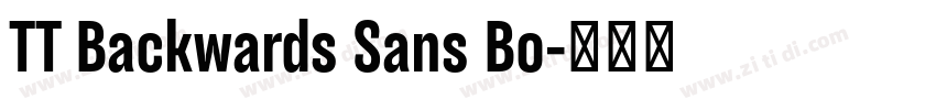 TT Backwards Sans Bo字体转换